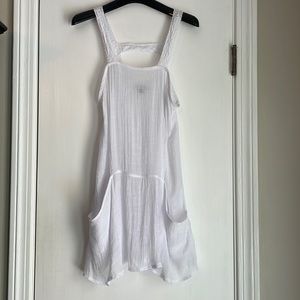 Sister White Gauze Swim Coverup S